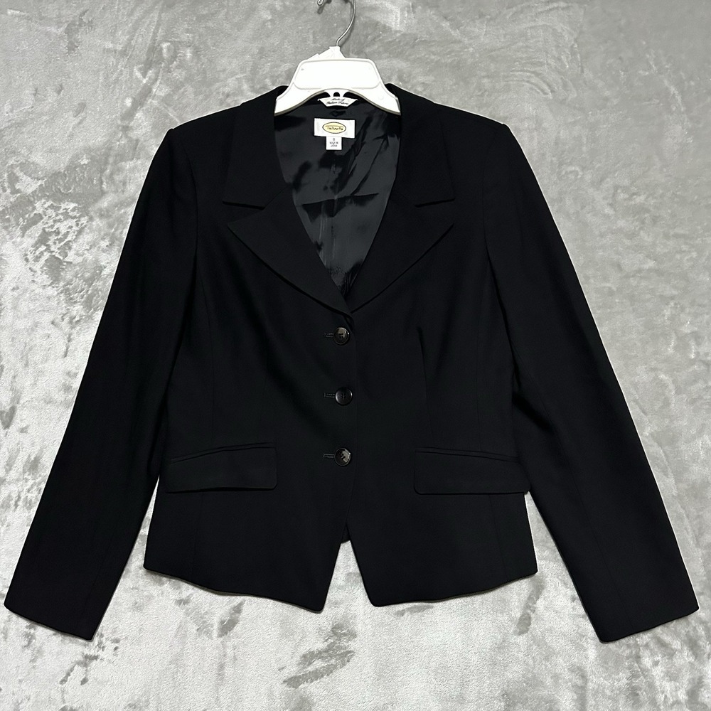 Vintage Talbots Italian Wool Blazer Jacket Womens Size 8 Stretch Career Corpcore
